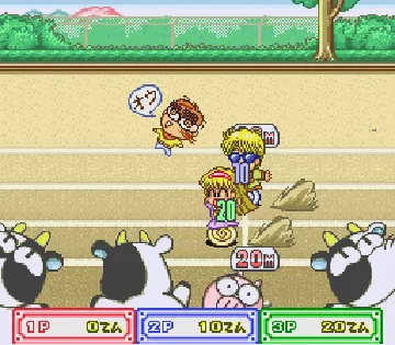 Kingyo Chuuihou! - Tobidase! Game Gakuen (Japan) screen shot game playing